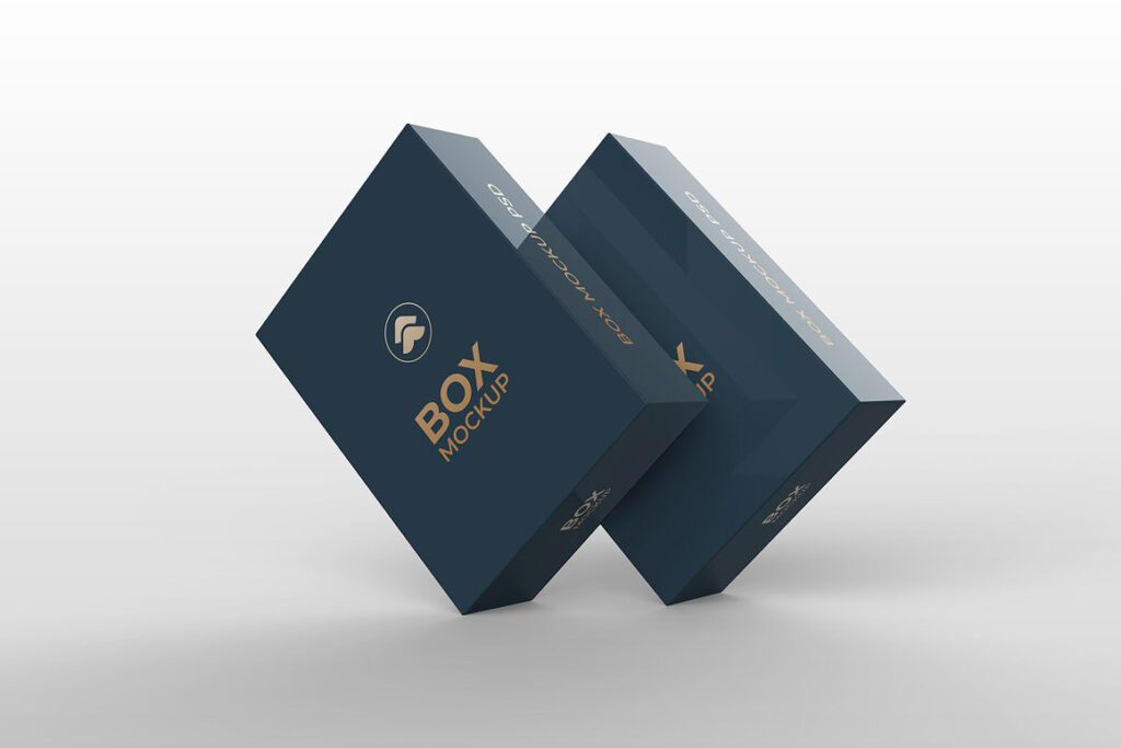 box mockup set