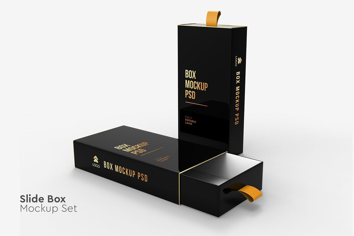 box mockup box box packaging mockup slide drawer product product box mock up branding mockup