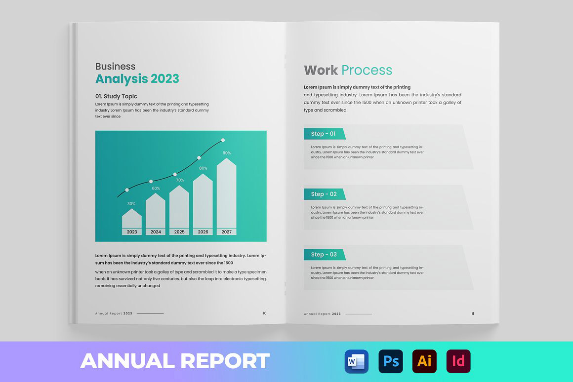 annual report template agency annual report booklet branding business brochure business plan clean company company profile