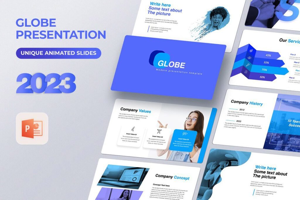 globe presentation template 1